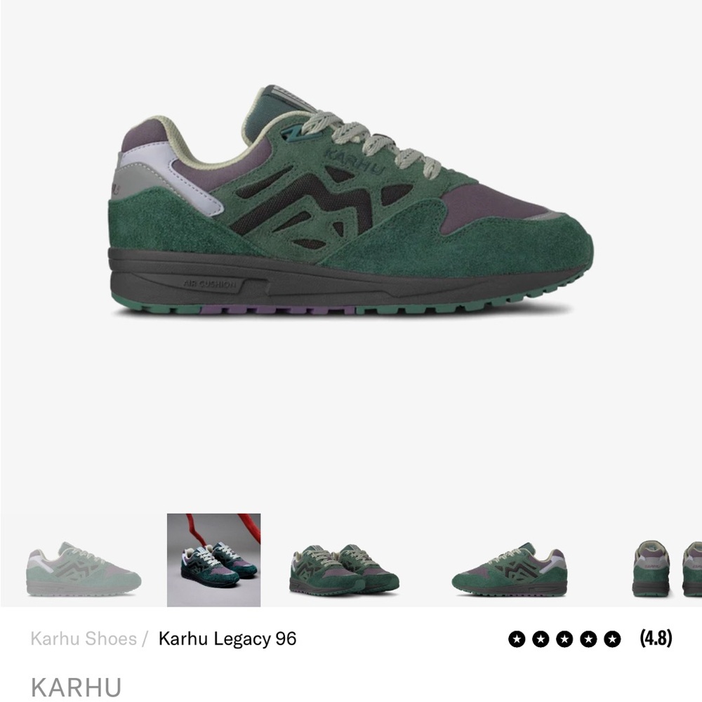 Karhu Green and Purple Sneakers